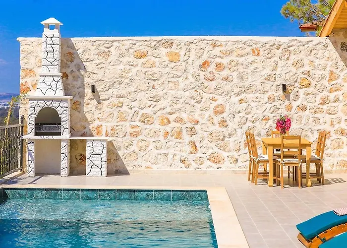 Spacious 2br Stone With Pool & Bbq * Kalkan