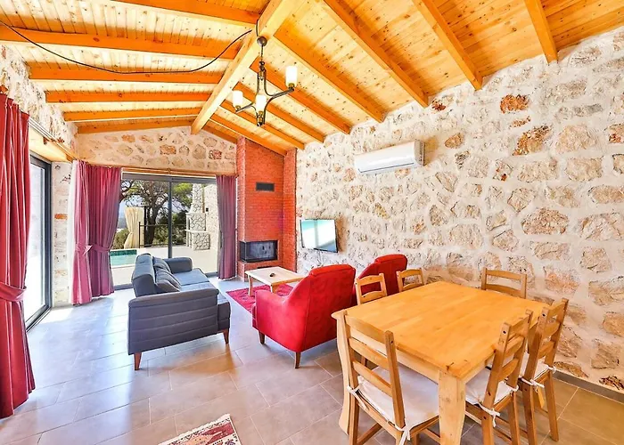 Spacious 2br Stone With Pool & Bbq * Kalkan