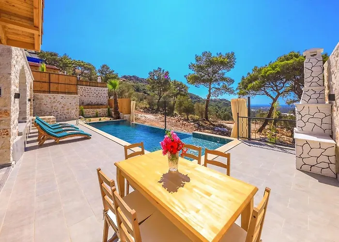 Spacious 2br Stone With Pool & Bbq Kalkan
